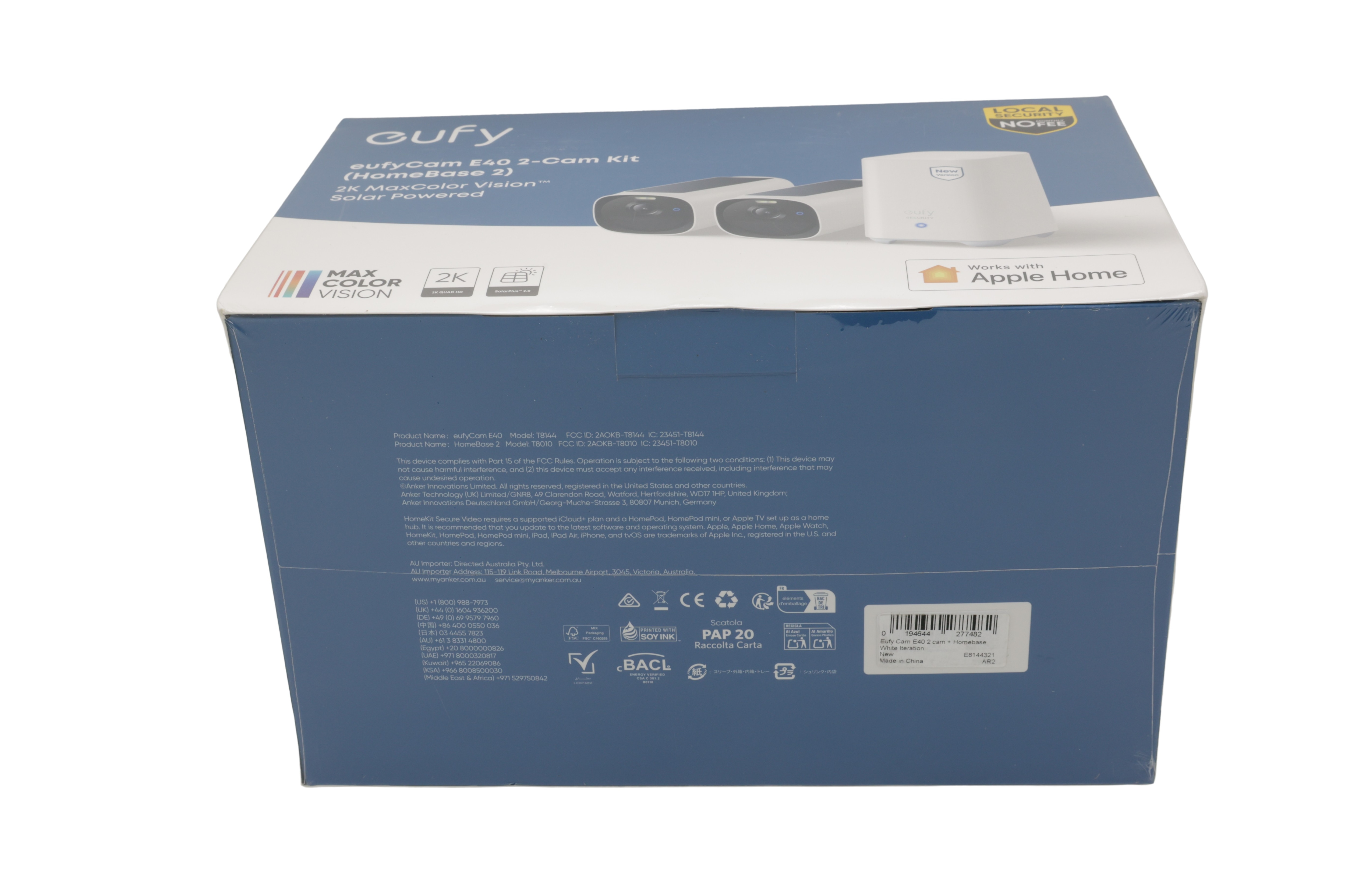 eufy Cam E40 2-kamerasett (HomeBase 2)