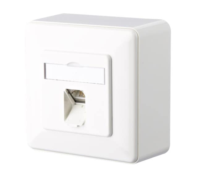 METZ CONNECT E-DAT C6A 1 port AP ren hvit