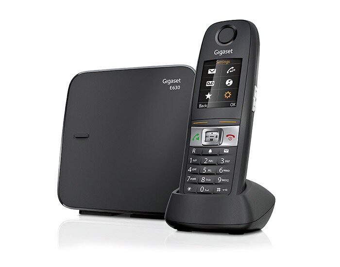 Gigaset E630 int. trådløs telefon med stor knapp IP65 - svart