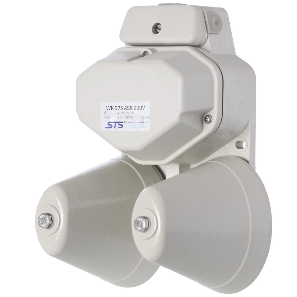 STS utendørs vekkerklokke WK 973 ASR integrert, IP 43, 110 - 230VAC