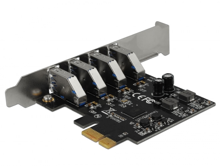 Delock USB 3.0 PCI Express-kort med 4 x eksterne Type A-kontakter