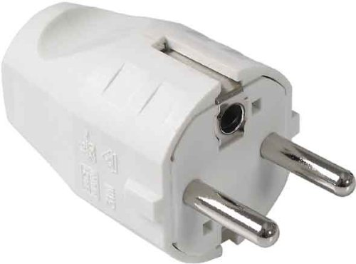 Bachmann monteringsplugg hvit, jordingskontaktplugg 910.200