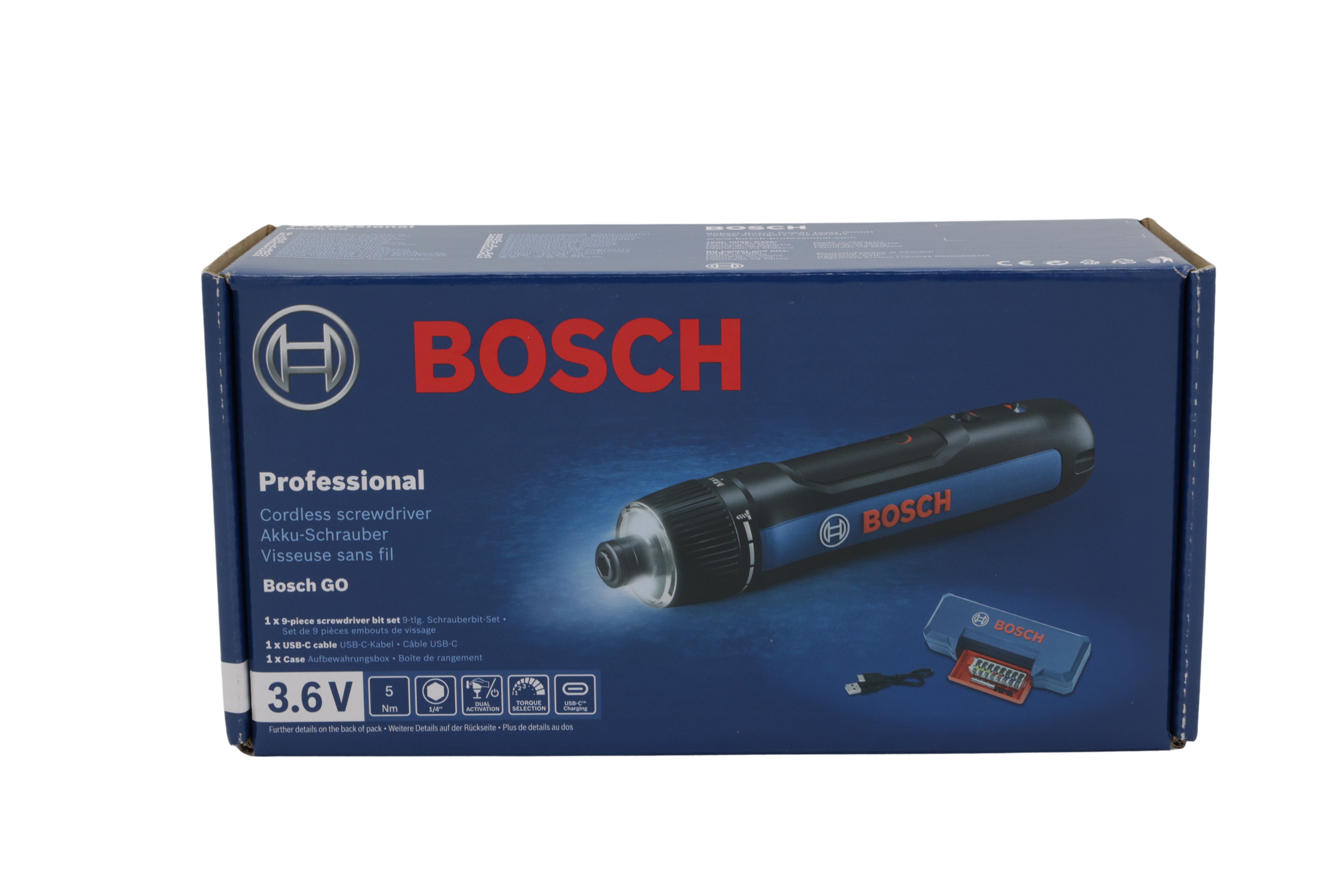BOSCH 06019H2201 Profesjonell batteridrevet skrutrekker GO 3