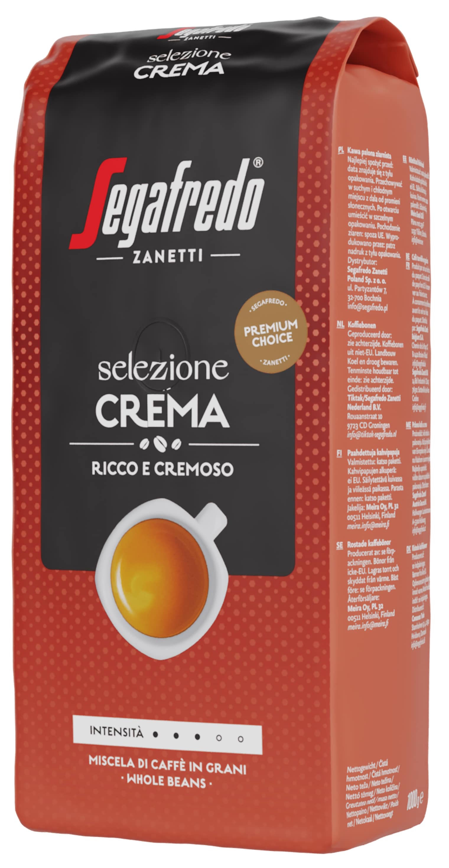 Segafredo Selezione Crema 1000g bønne