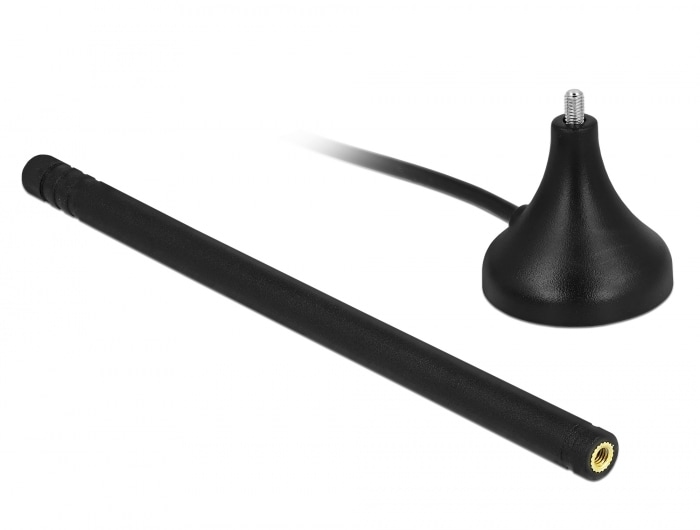 Delock LTE-antenne SMA-kontakt 3 - 5 dBi 12,5 cm stiv rundstrålende