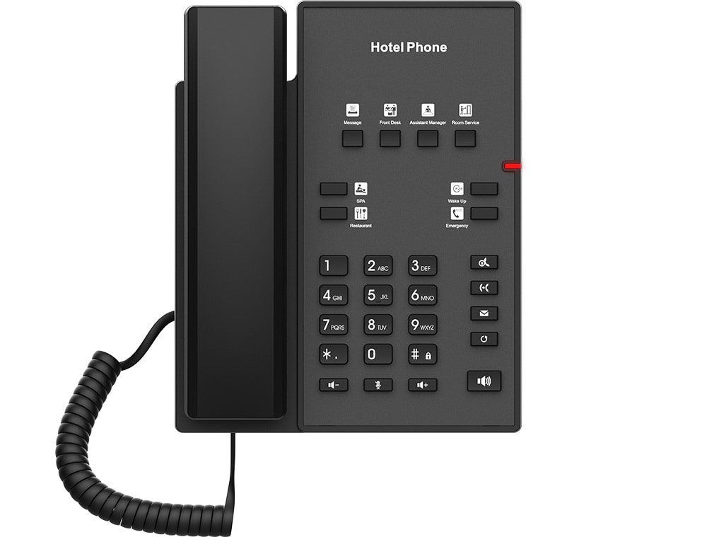 Fanvil H1-2 Wire Black Hotel IP-telefon