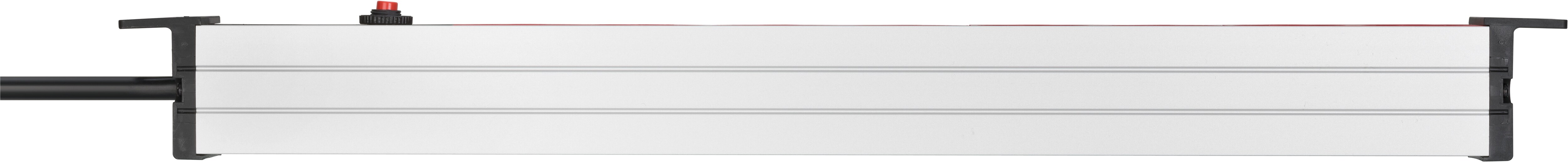 "Brennenstuhl 19"" Alu-Line stikkontaktlist 8-veis Schuko, C14 plugg, 10A, 2m"