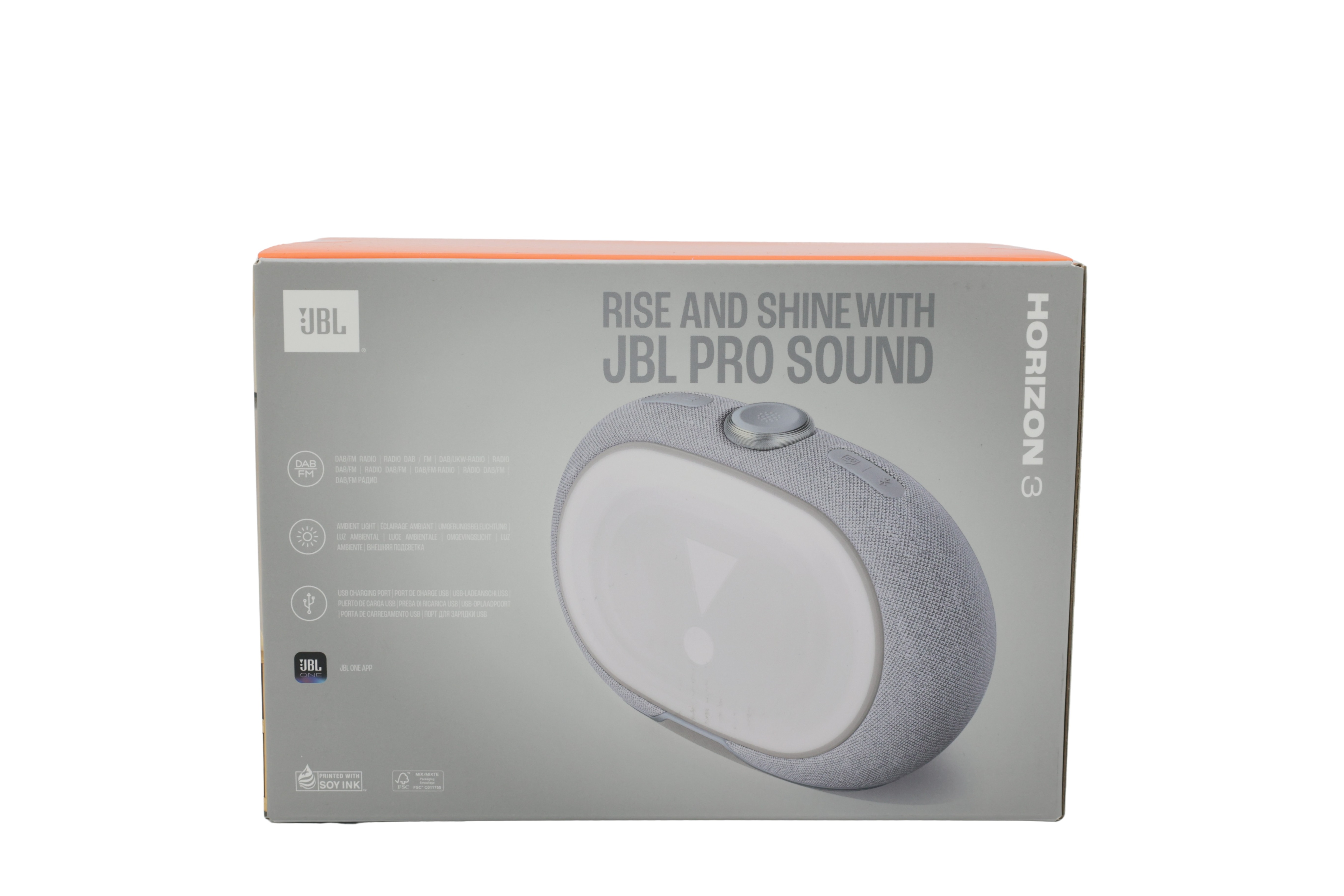 JBL Horizon 3 DAB/FM-klokkeradio med Bluetooth, grå