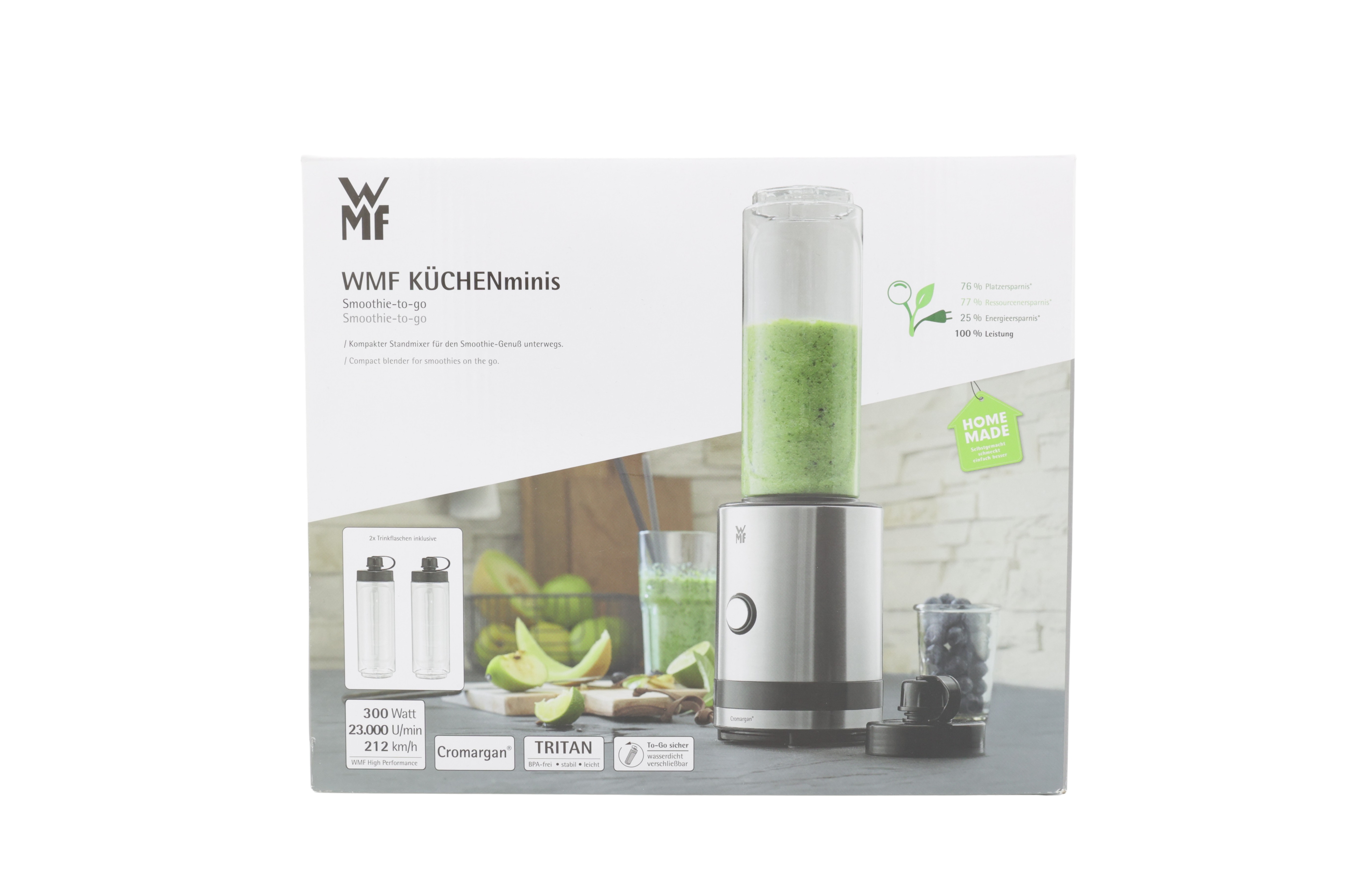 WMF 6130245337 KÜCHENminis Smoothie-to-go, miniblender