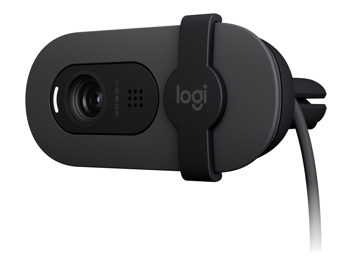 Logitech BRIO 105 - Full HD webkamera for bedrifter - Svart