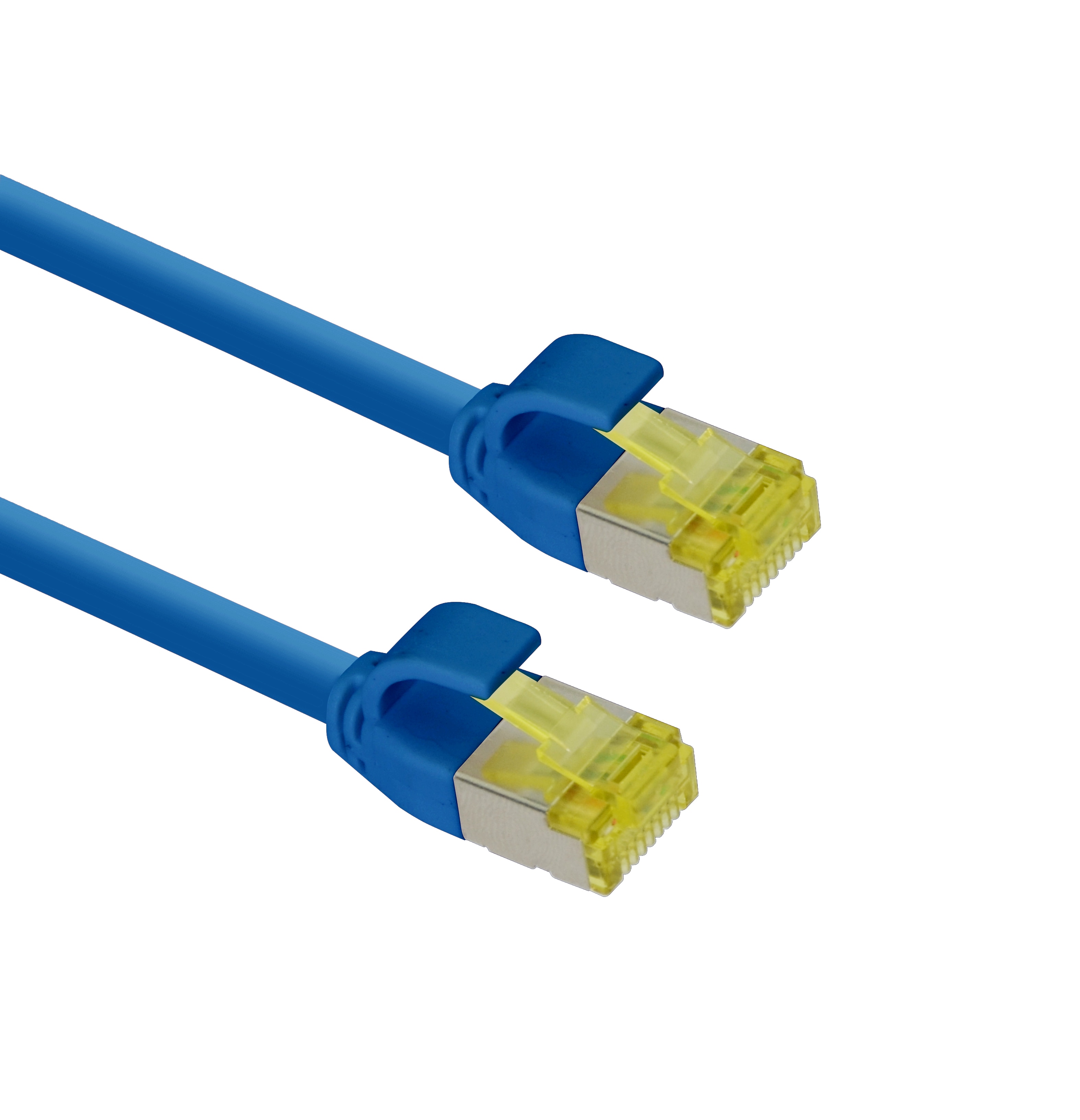 helos patchkabel Cat.6a TPE Ultraslim GHMT AWG 28/7 blå 7,5 m
