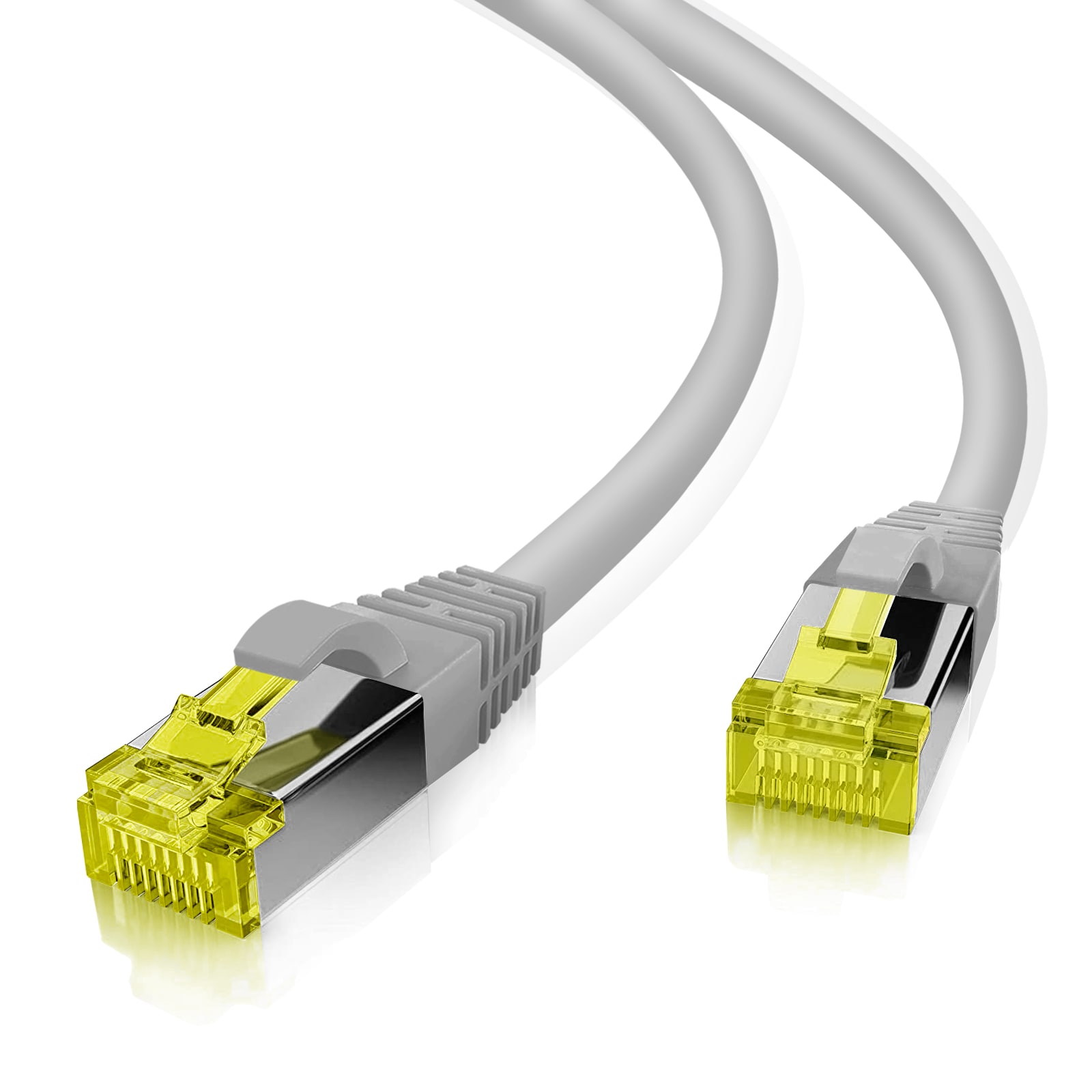 helos patchkabel Cat 6a S/FTP RJ45 grå 3m AWG26/7 LSZH GHMT