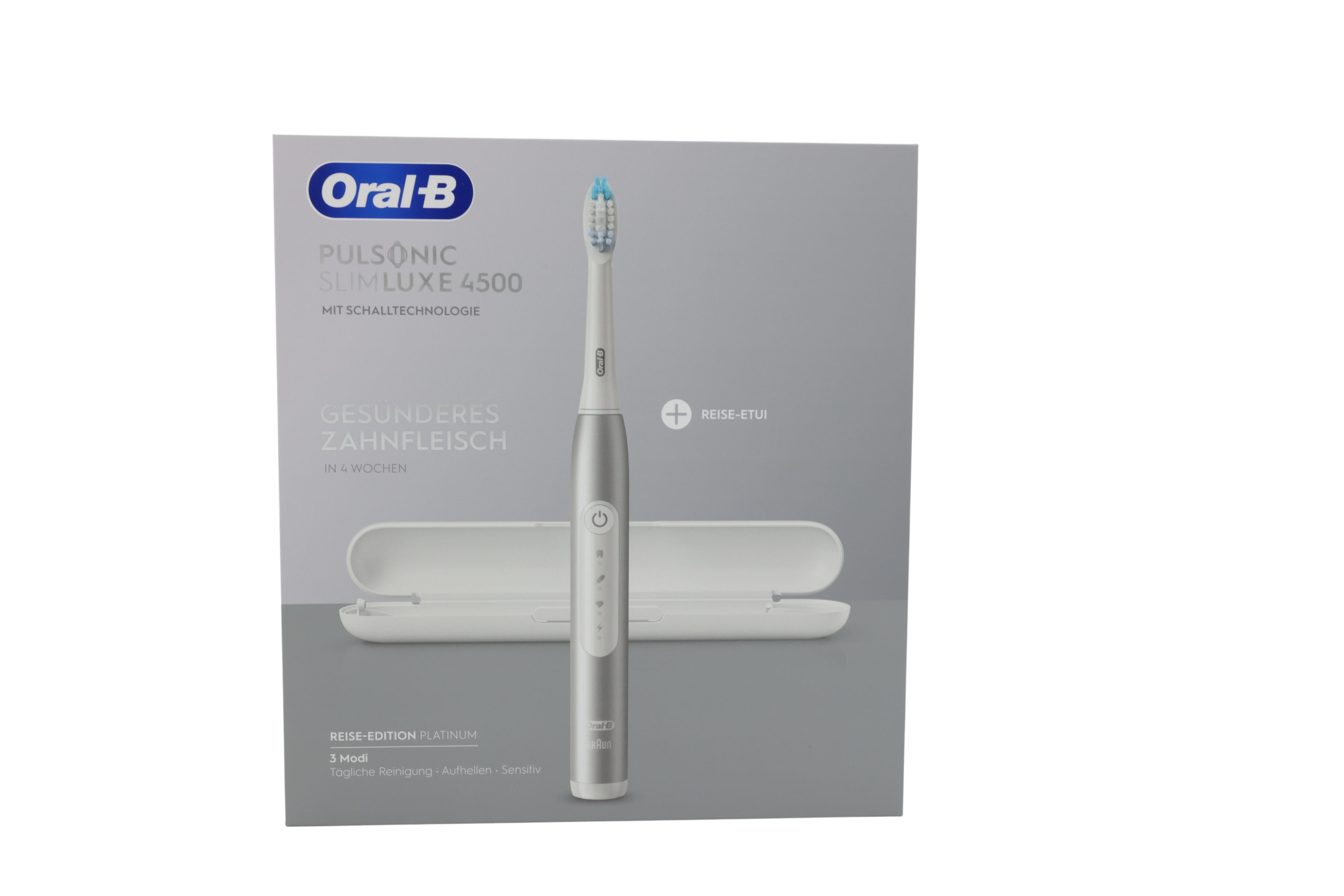Braun Oral-B Pulsonic Slim Luxe 4500 Platinum med reiseveske
