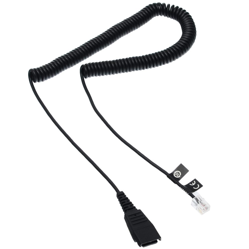 Jabra kabelforlenger QD til RJ10, spiralformet, 0,5 m