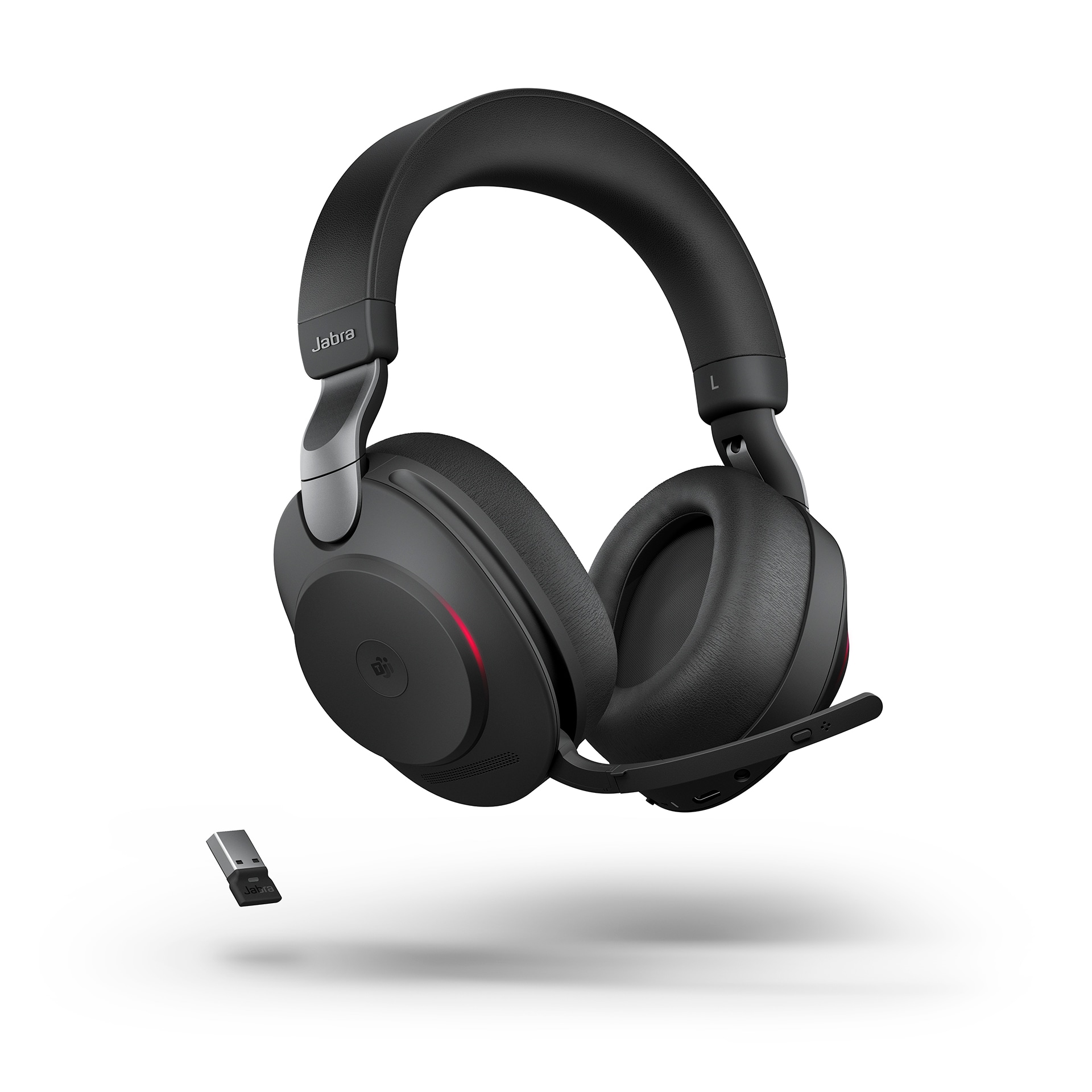 Jabra Evolve2 85 MS Stereo USB-A svart med ladestasjon