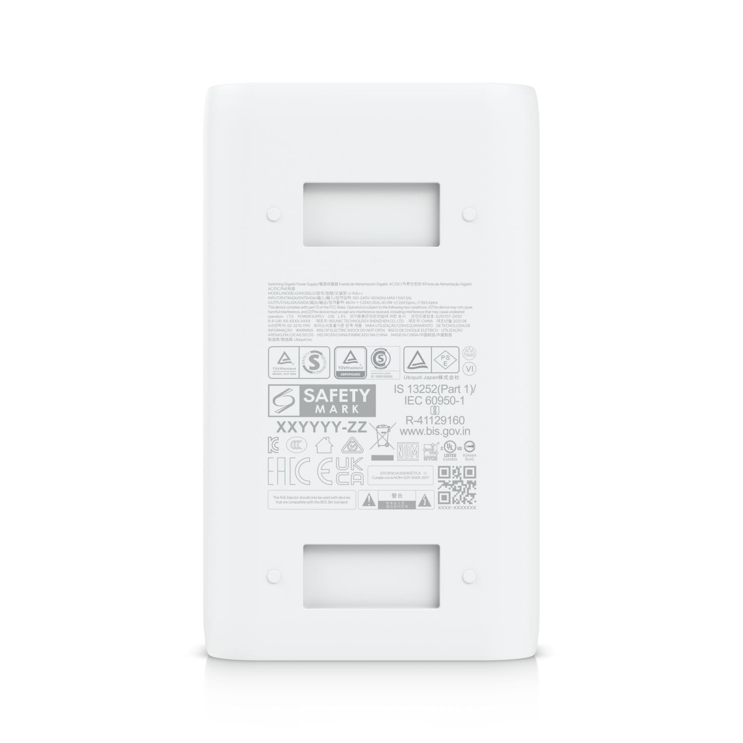 Ubiquiti UniFi U-PoE, Gigabit Ethernet PoE-injektor - 48V / 1,25A (60W)