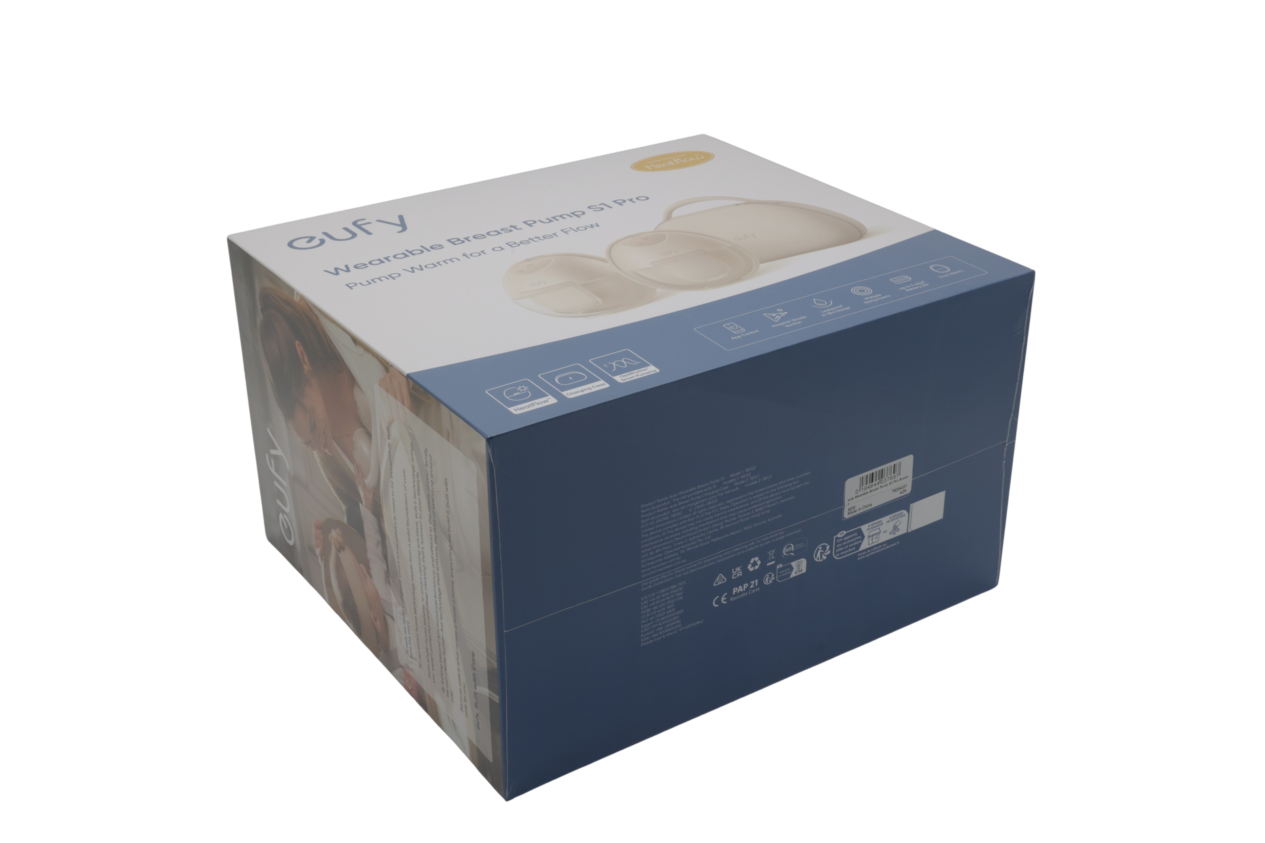 eufy bærbar brystpumpe S1 Pro Brown 1