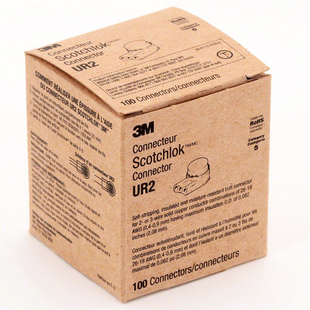 Corning / 3M Scotchlok enkeltledningskontakt UR2, PU 100 stk