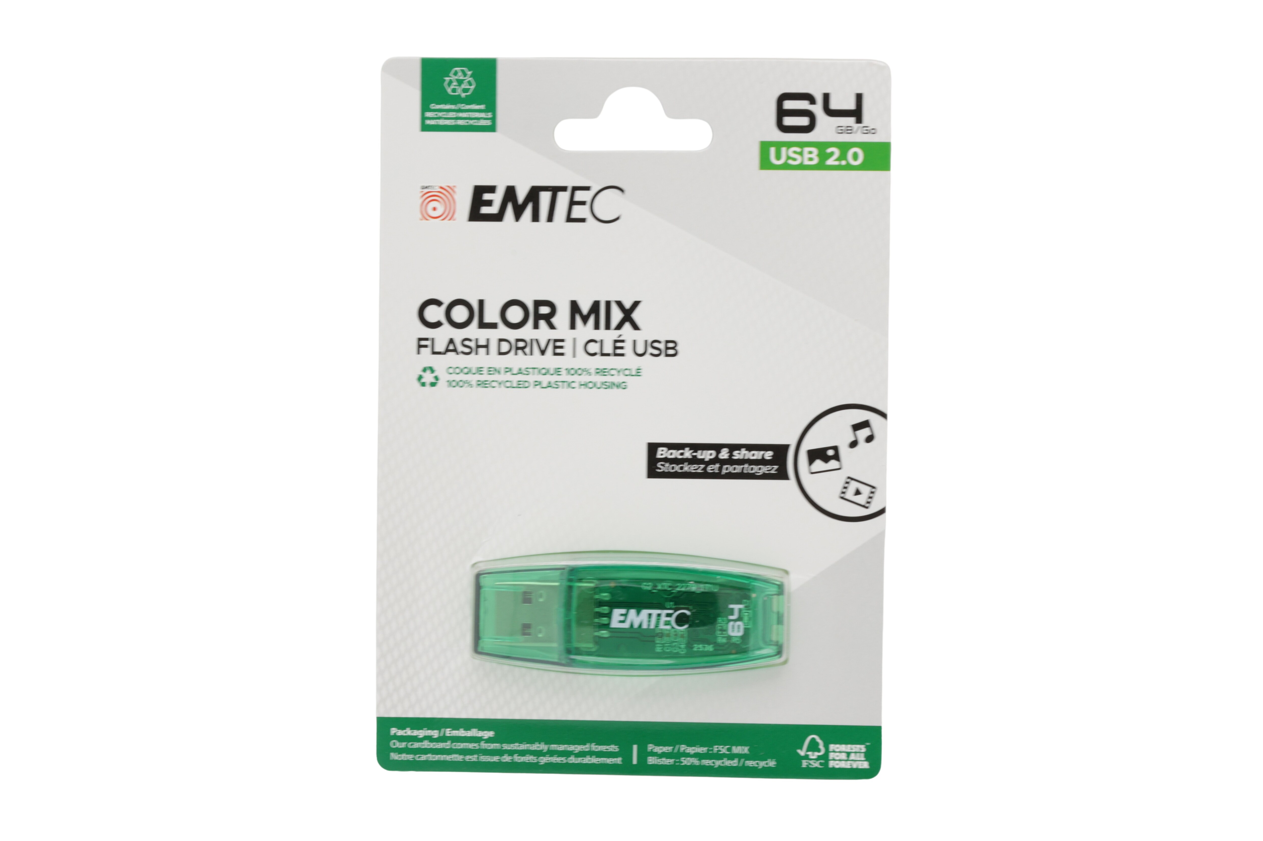 Emtec USB2.0 C410 64GB Grønn