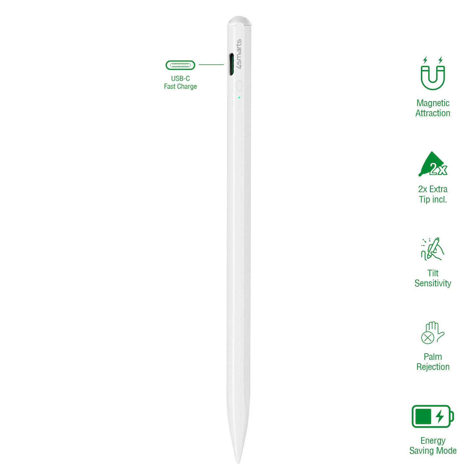 4smarts Active stylus Pencil Pro 3 hvit