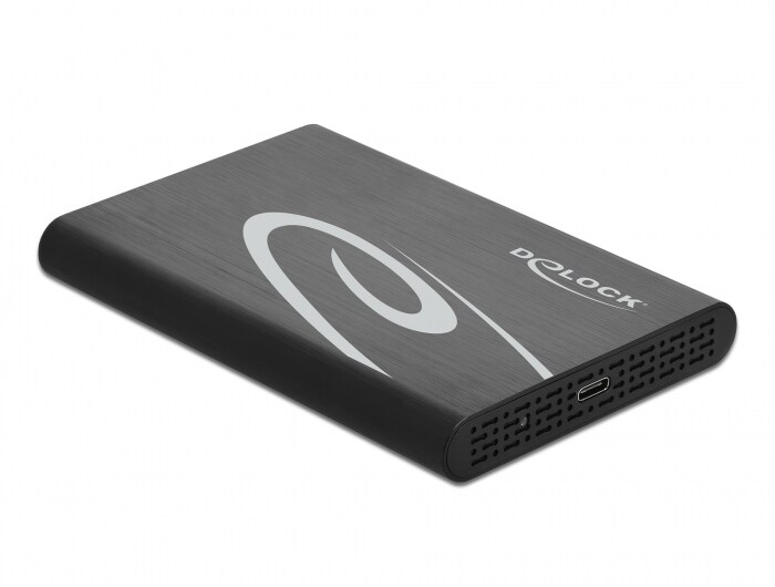 "Delock eksternt kabinett for 2,5"" SATA HDD/SSD med SuperSpeed USB 10 Gbps"