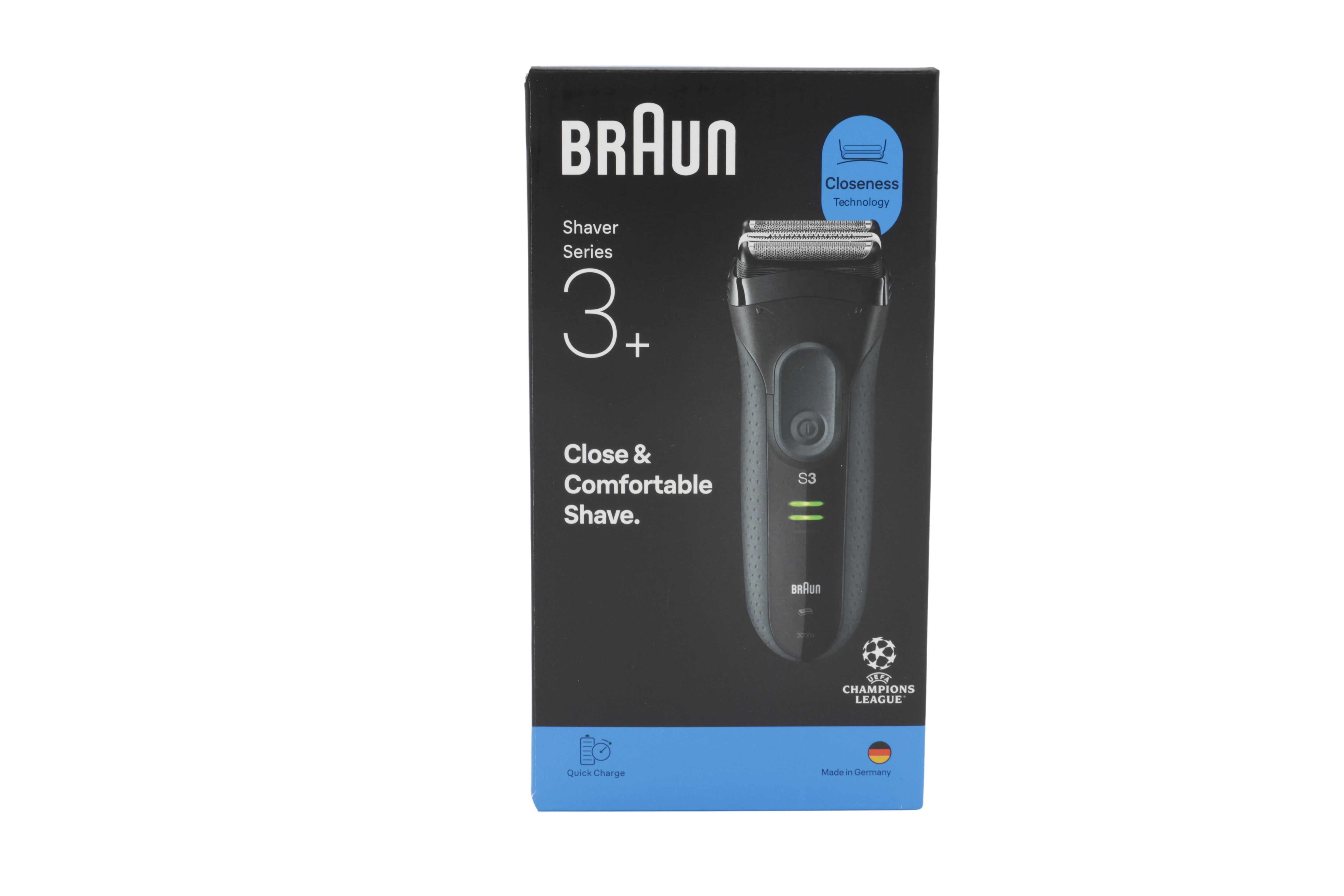 Braun Series 3 3000 barbermaskin Svart/Grå