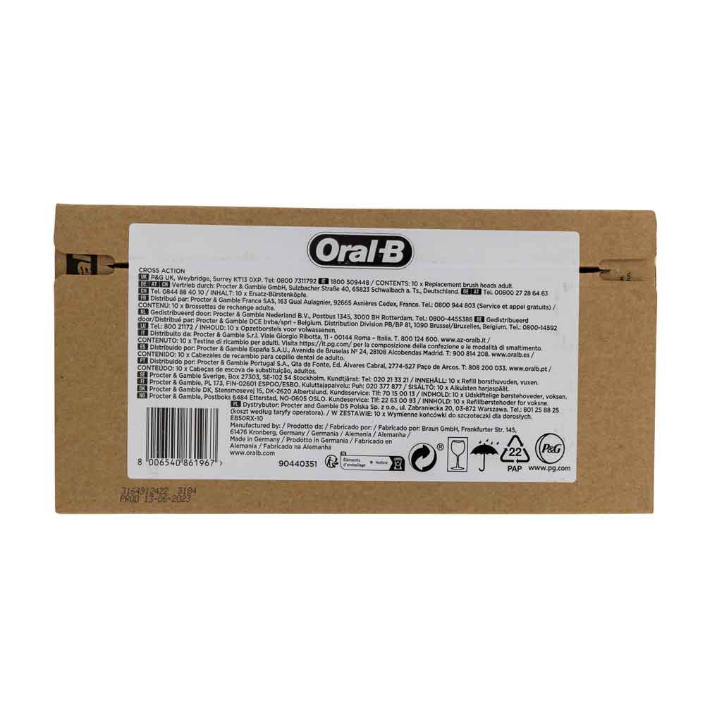 Braun Oral-B Børsteutstyr Pro CrossAction 10 stk FFU