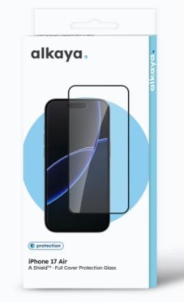 alkaya A Shield skjermbeskyttelsesglass 3D Fullt deksel,iPhone 17Air, gjennomsiktig