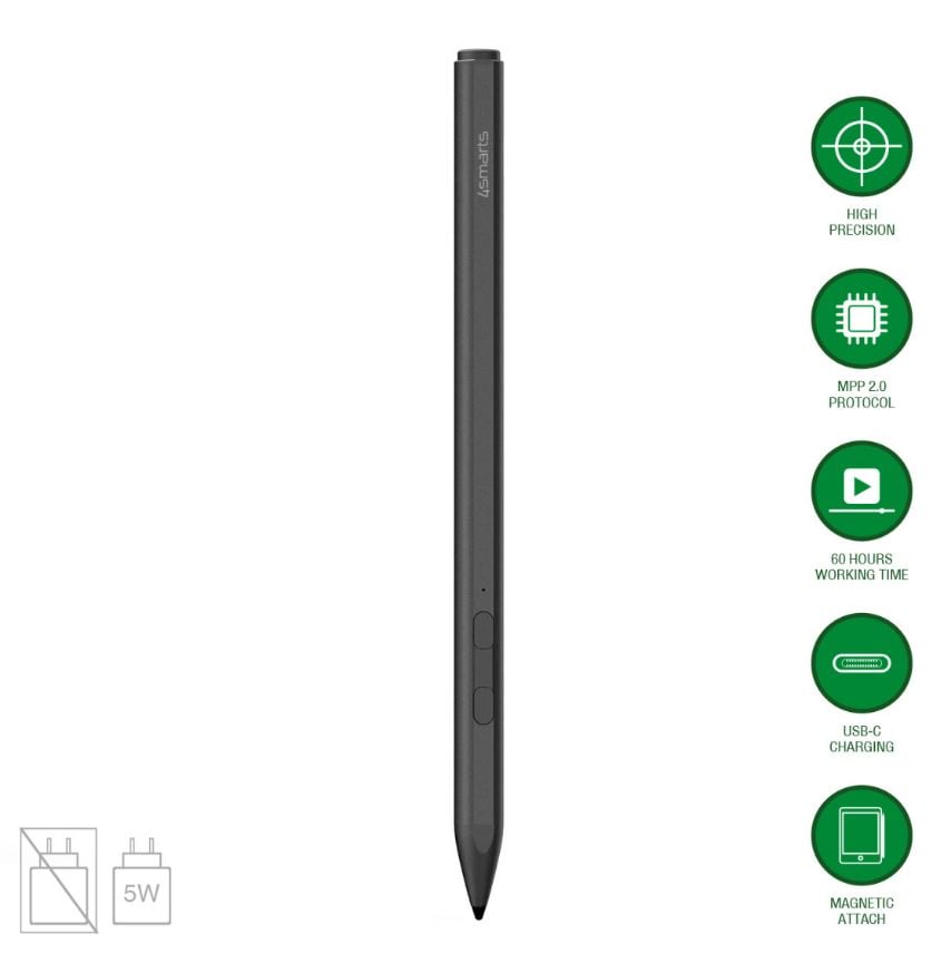 4smarts Aktiv penn MPP for Surface, svart