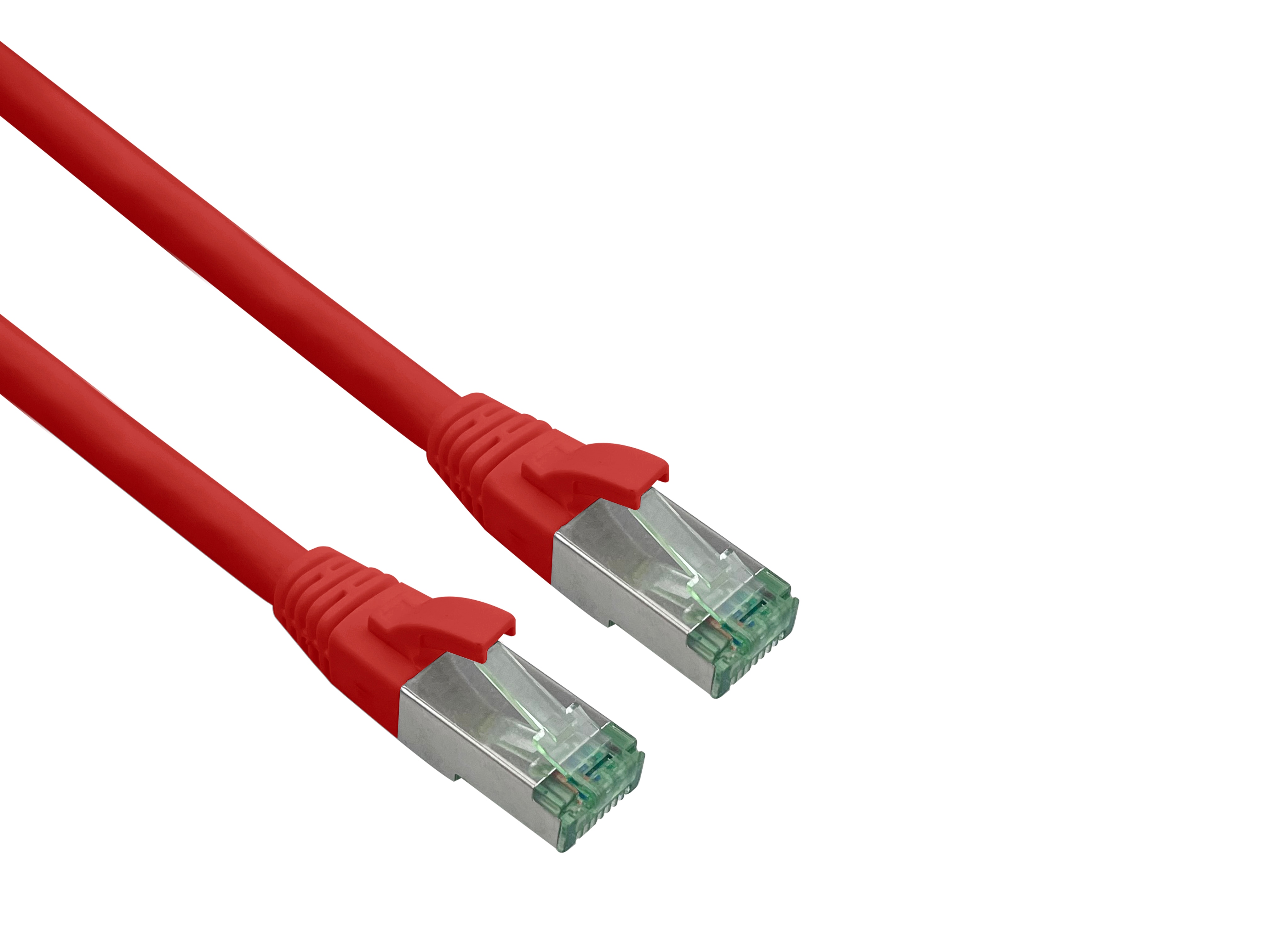 helos patchkabel Cat 6a Superflex S/FTP RJ45 rød 5m AWG26/7 GHMT
