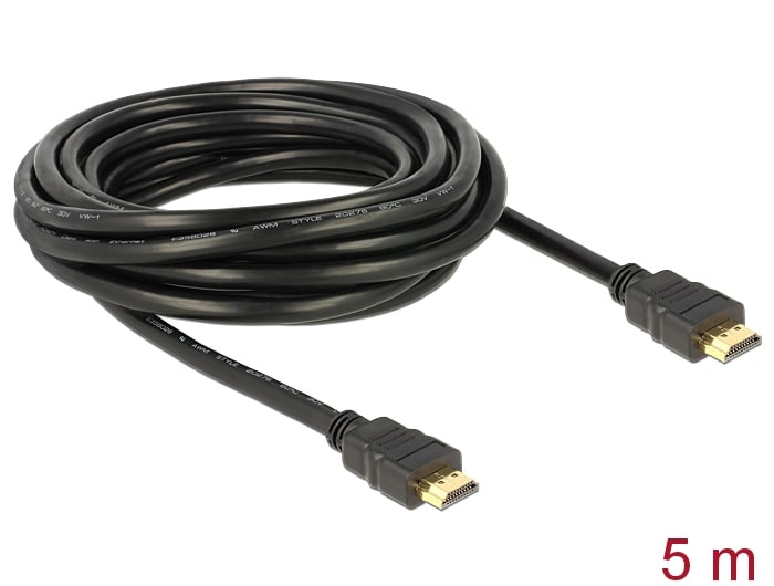 Delock HDMI-kabel HDMI-A hann til HDMI-A hann 4K 5 m