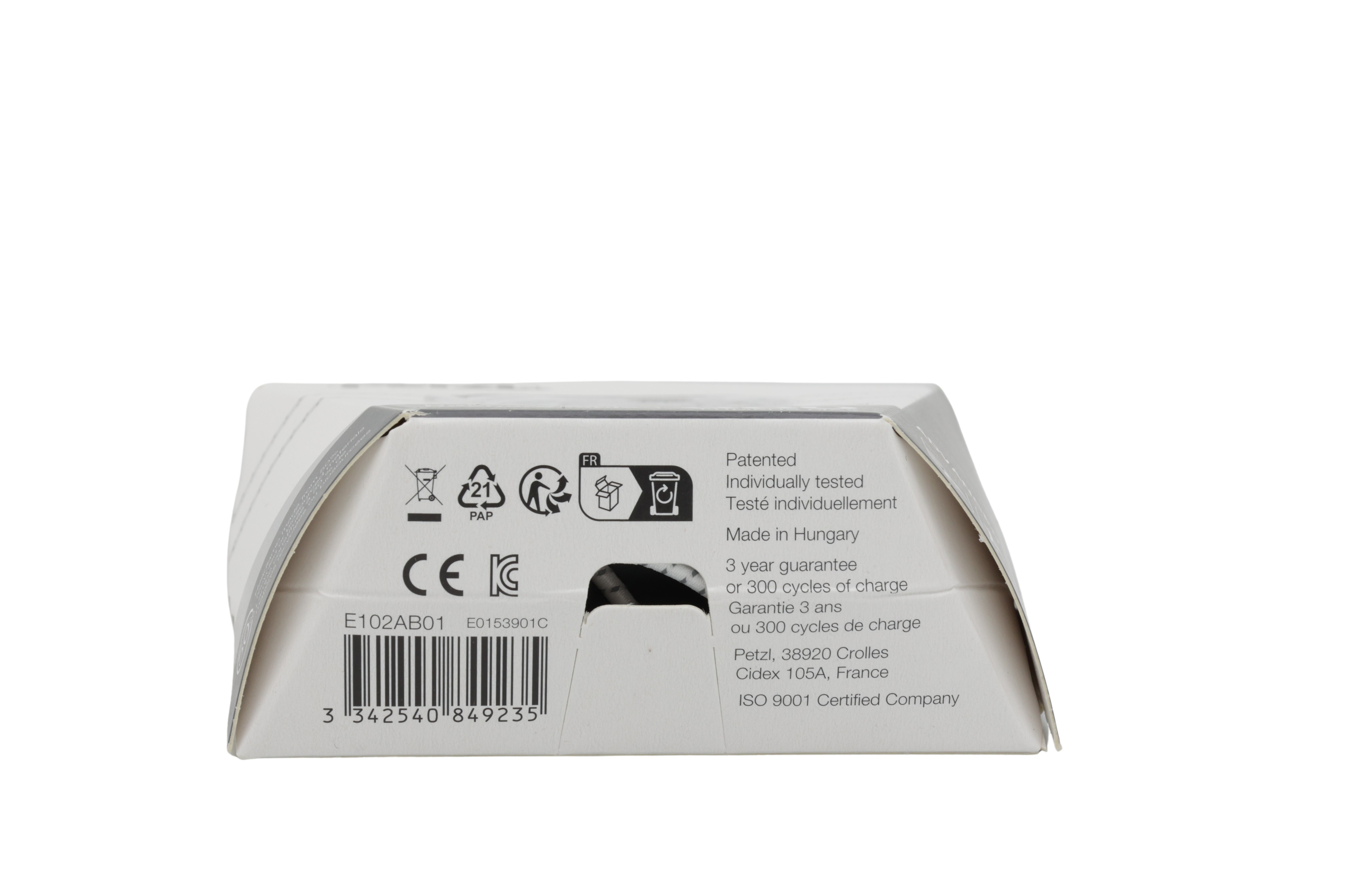 Petzl E102AB01 SWIFT LT Hodelykt, hvit