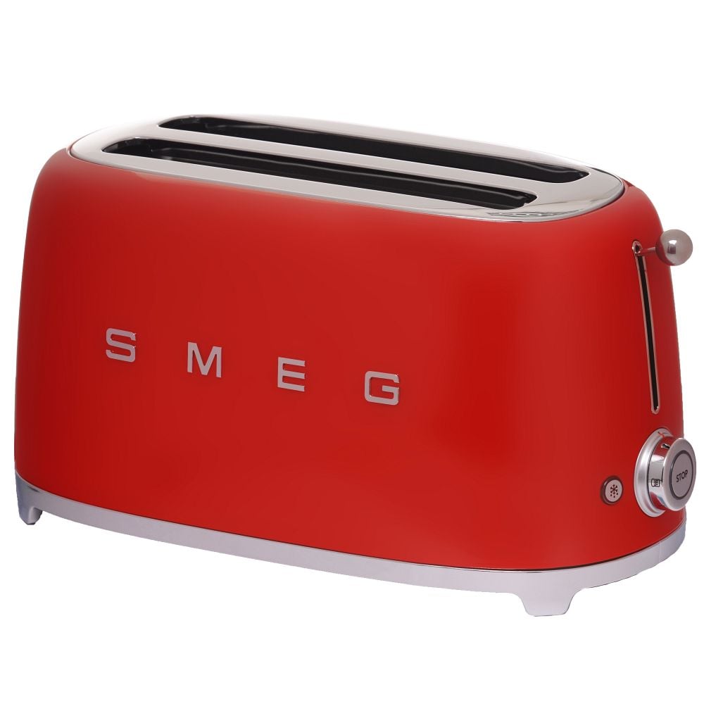 Smeg TSF02RDEU Brødrister 4 plater rød
