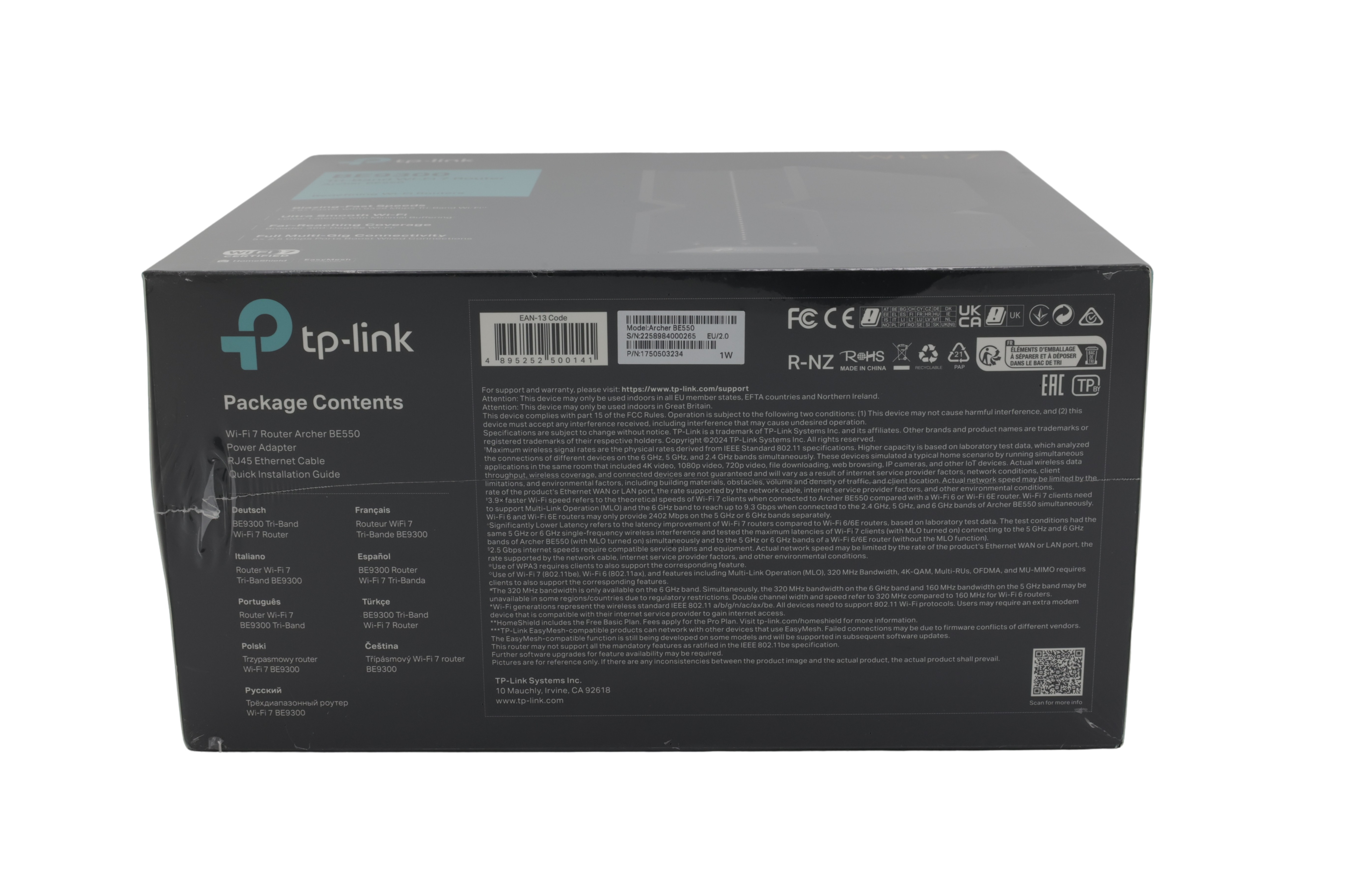 TP-Link Archer BE550 trippelbånds Wi-Fi 7-ruter