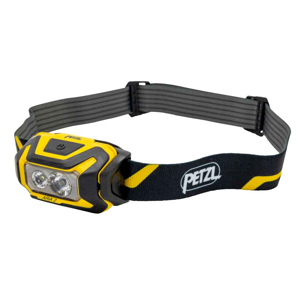 Petzl E070AA00 Aria 2 hodelykt svart/gul