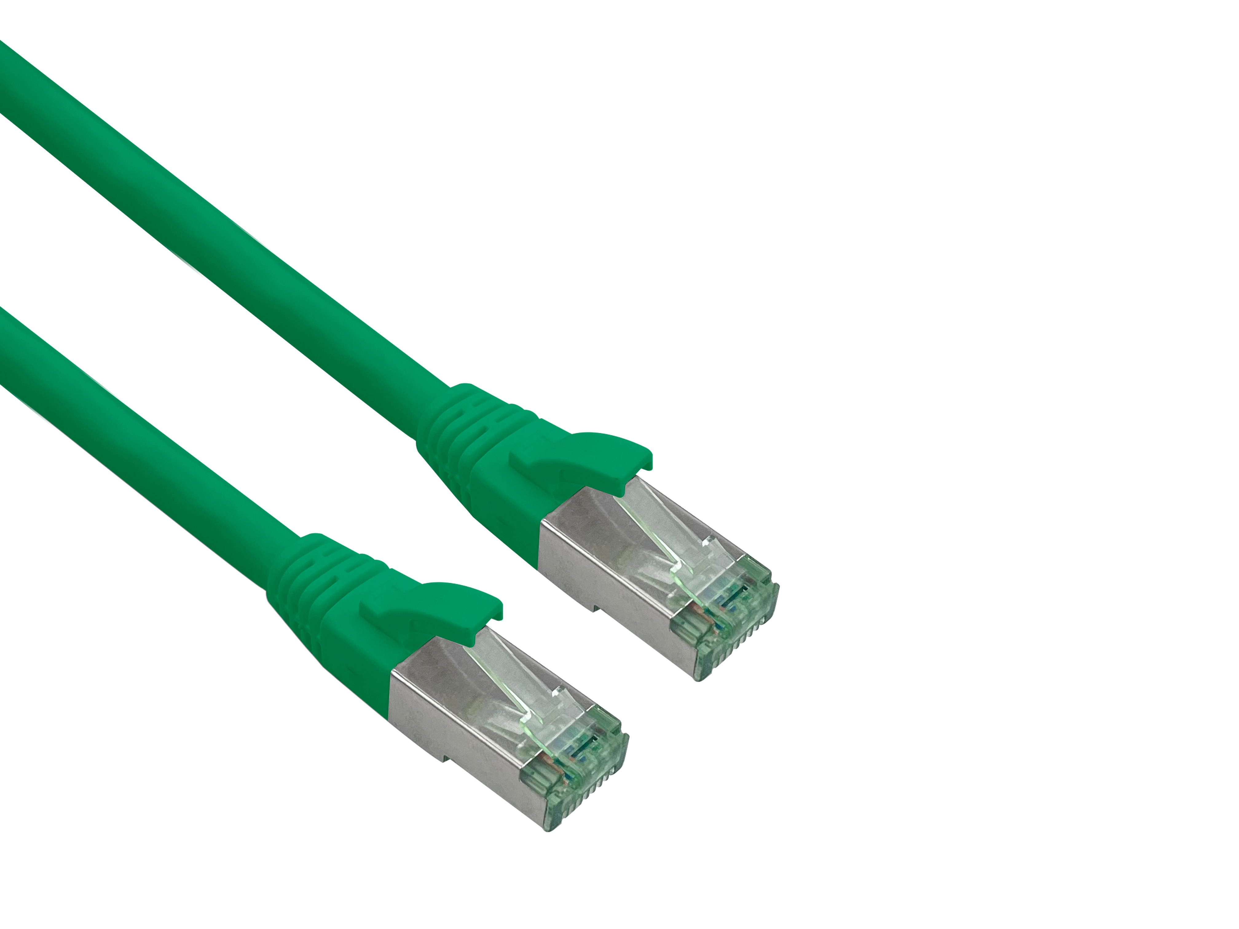 helos patchkabel Cat 6a Superflex S/FTP Cat 7 råkabel grønn 7,5 m AWG26/7 GHMT