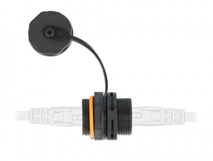 Delock-kabelkontakt RJ45 hunn til RJ45 hunn Cat.6A med tetningshette