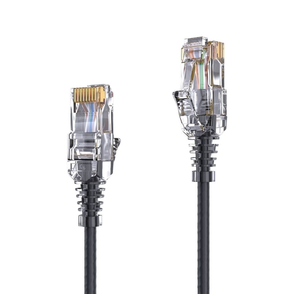 PureLink CAT 6 patchkabel SLIM UTP LSOH svart 0,25 m