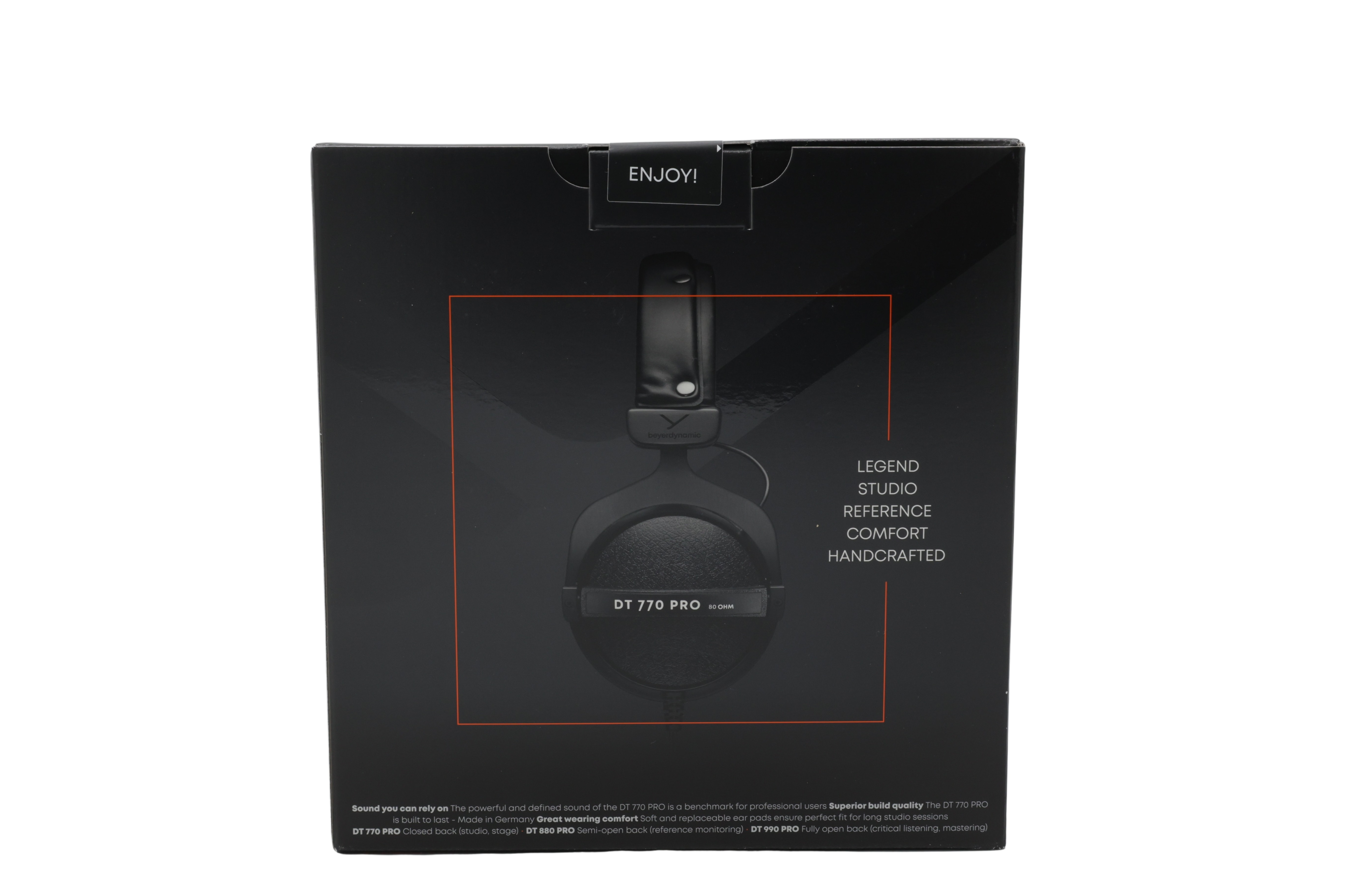 beyerdynamic DT 770 PRO 80 Ohm over-ear studiohodetelefoner, svart