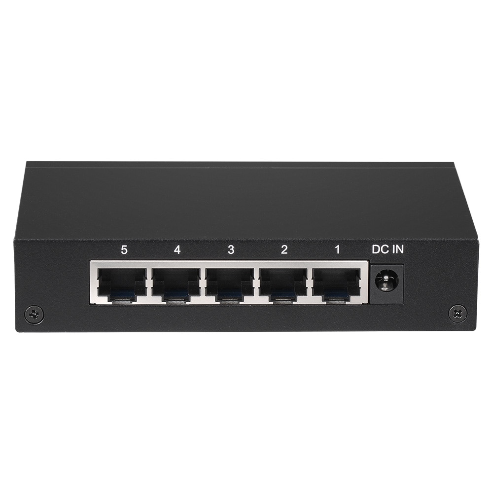 Edimax GS-1005E Gigabit Ethernet-switch med 5 porter for skrivebordet, metallkabinett
