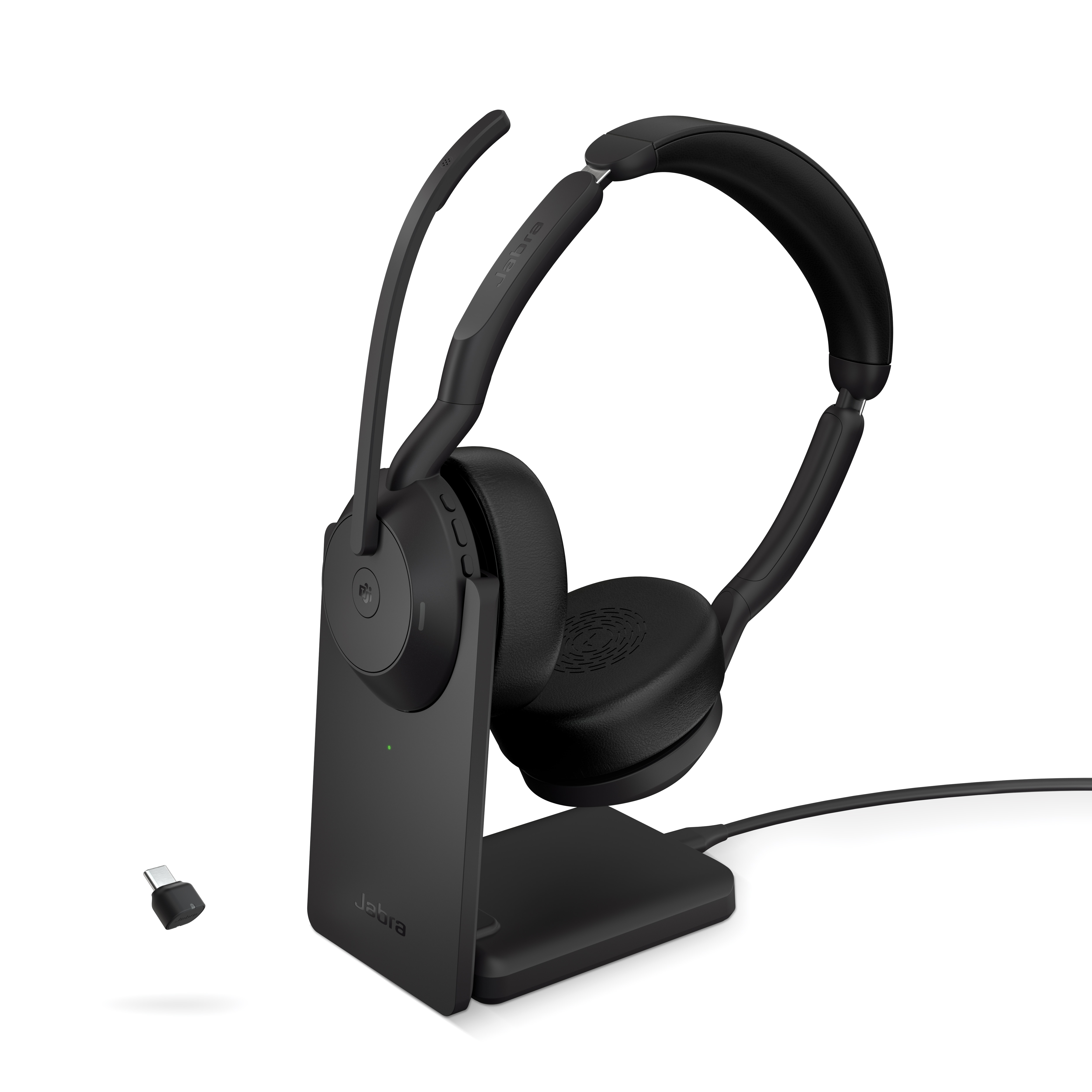Jabra Evolve2 55 MS Stereo med Link380c/390c og sammenleggbar høyttaler