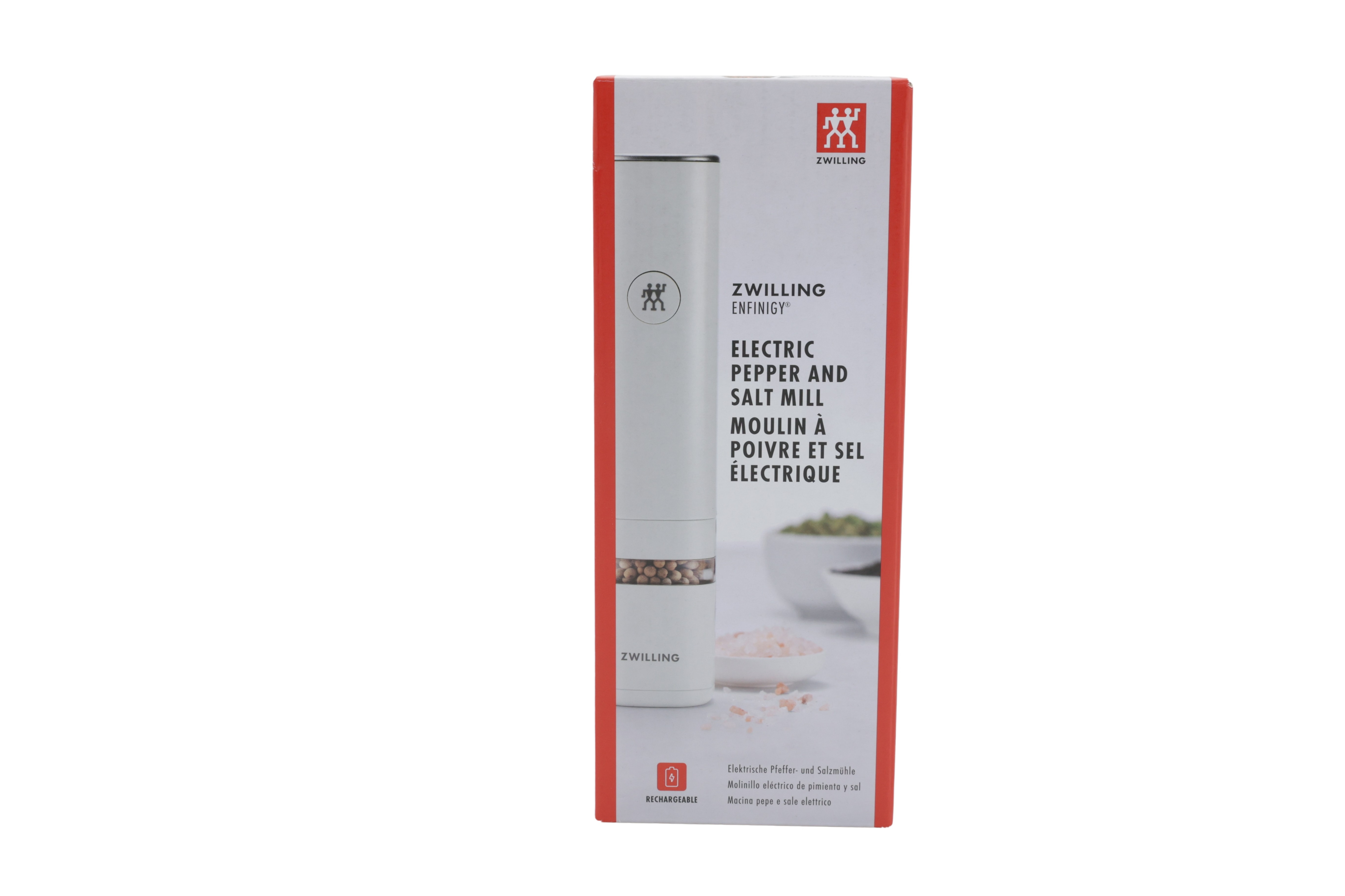Zwilling Enfinigy elektrisk krydderkvern hvit