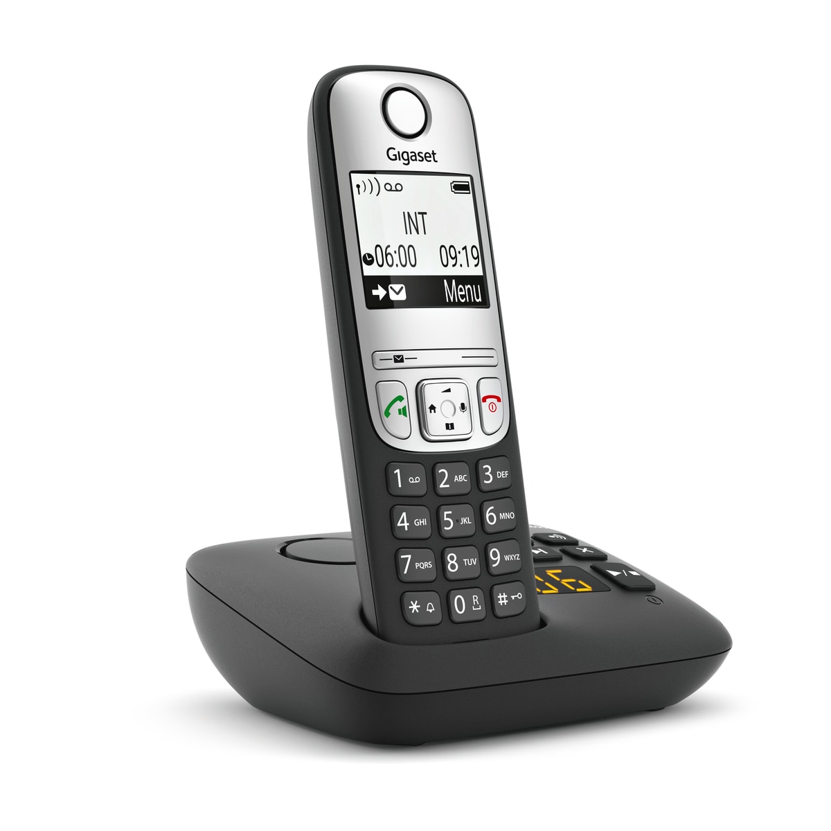 Gigaset A690A trådløs telefon med telefonsvarer - svart