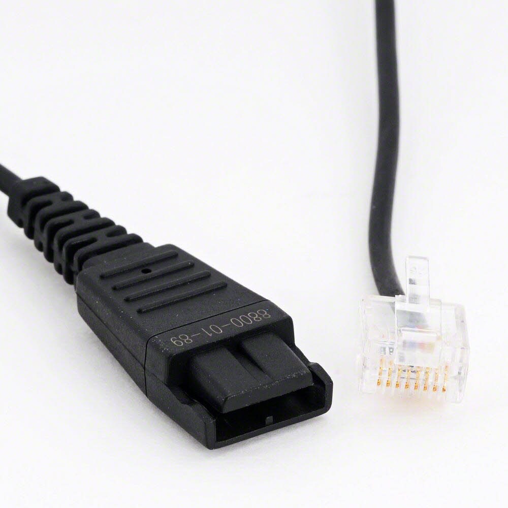 Jabra-tilkoblingskabel, QD til RJ45, spiralformet