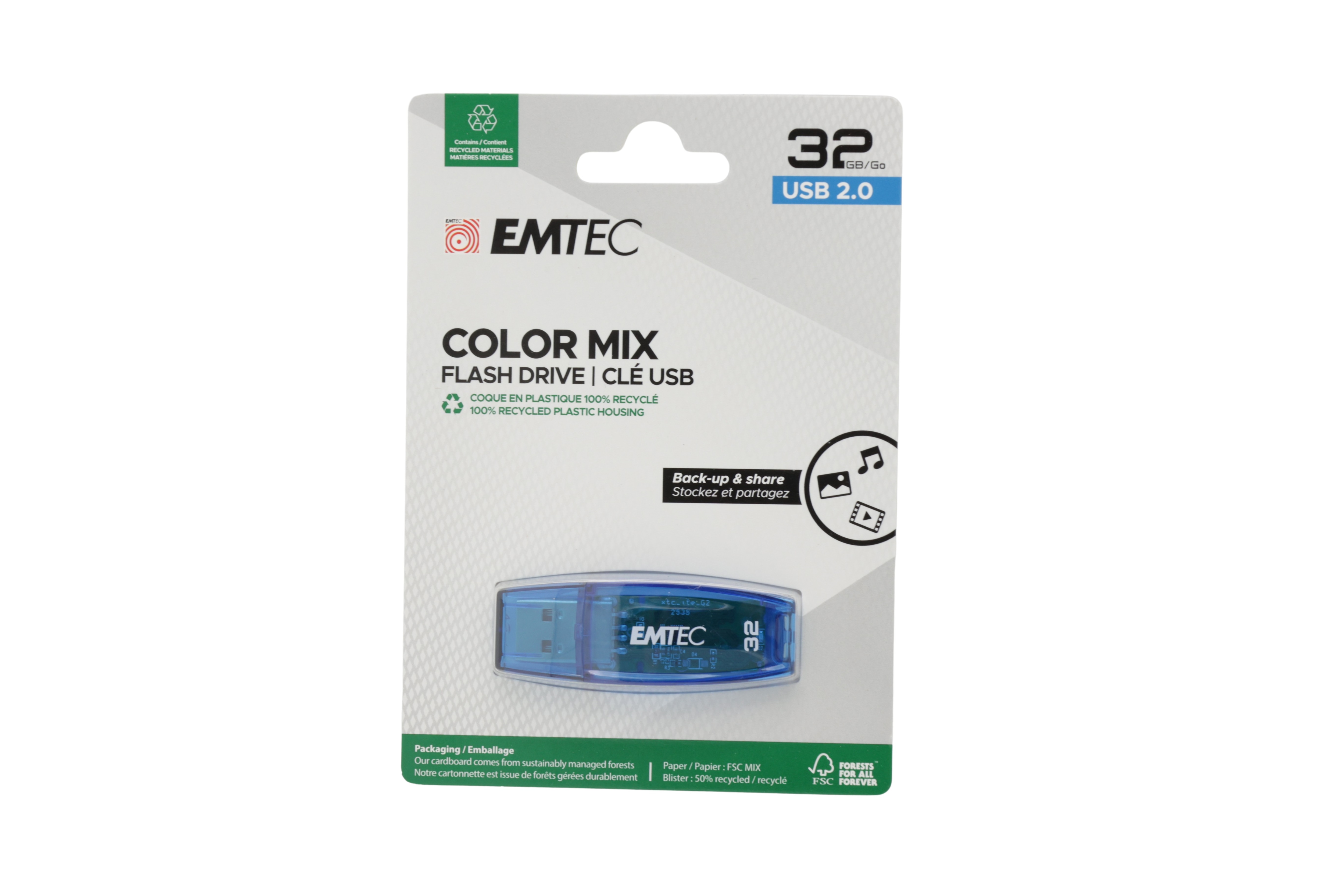 Emtec USB2.0 C410 32 GB blå