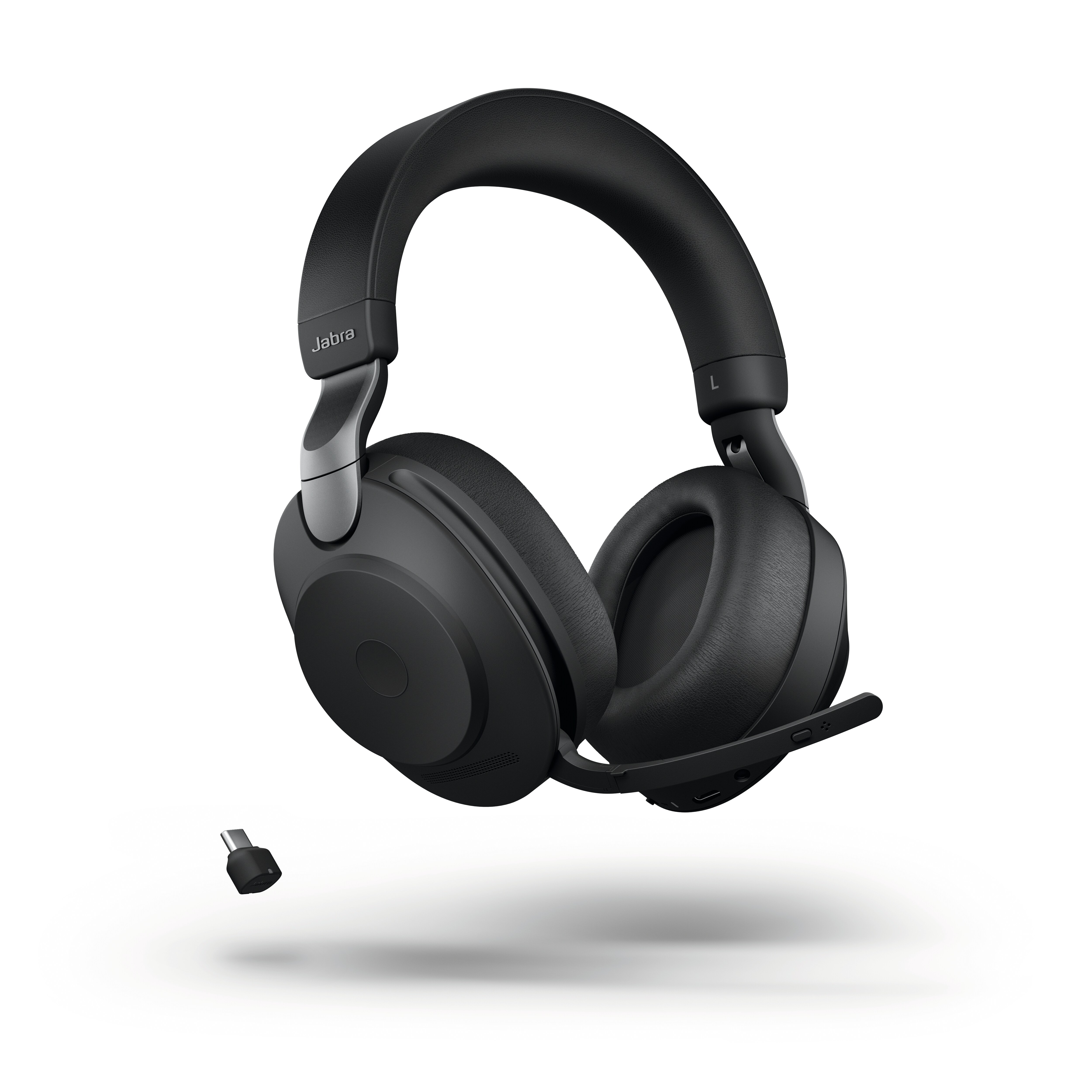 Jabra Evolve2 85 UC Stereo USB-C Svart med ladestasjon