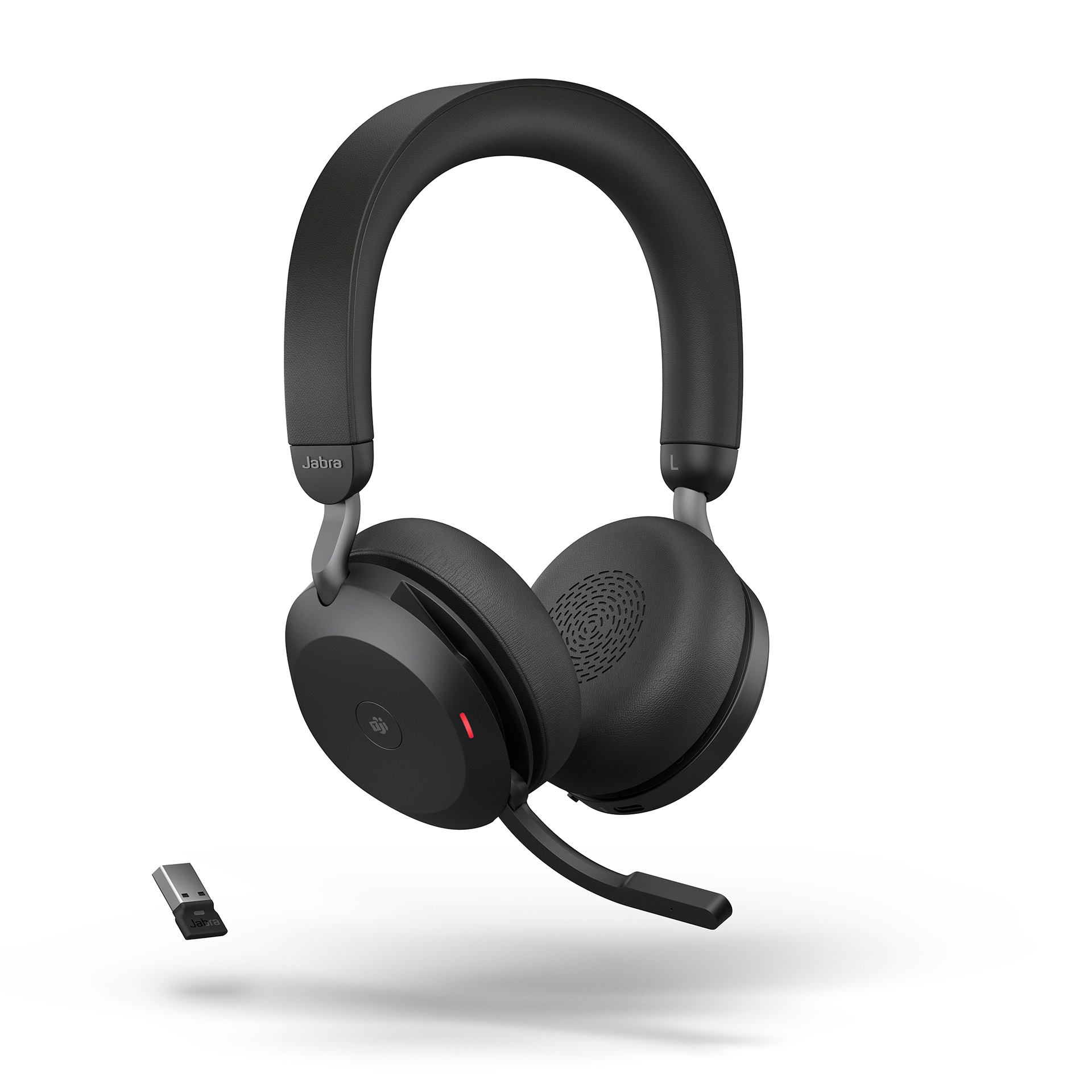 Jabra Evolve2 75 MS Stereo USB-A svart med ladestasjon