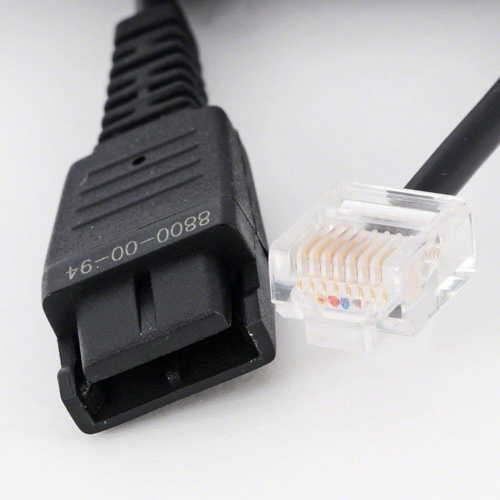 Jabra-tilkoblingskabel QD til RJ45, glatt, 50 cm