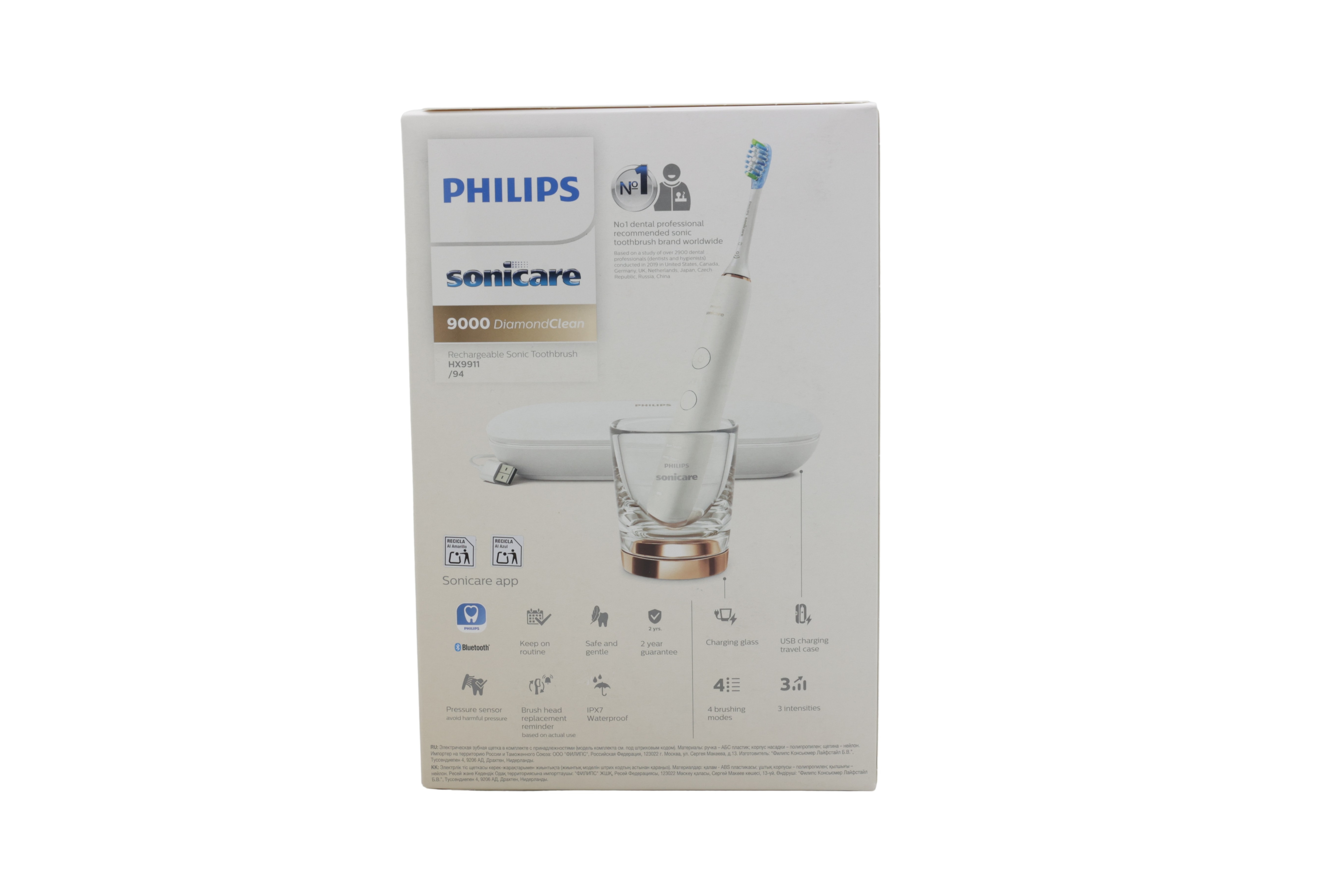 Philips HX9911/94 Sonicare DiamondClean 9000, rosa gull