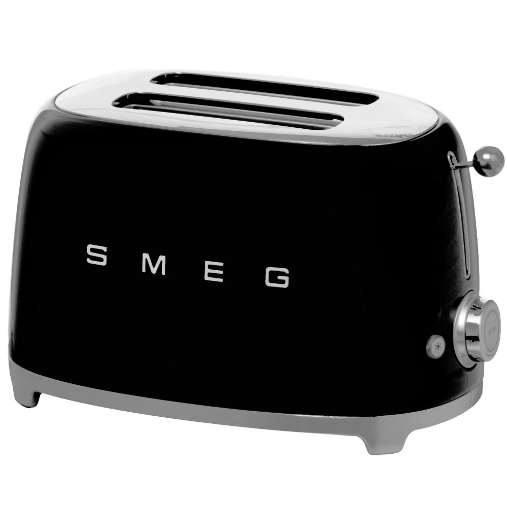Smeg TSF01BLEU Brødrister 2 plater svart